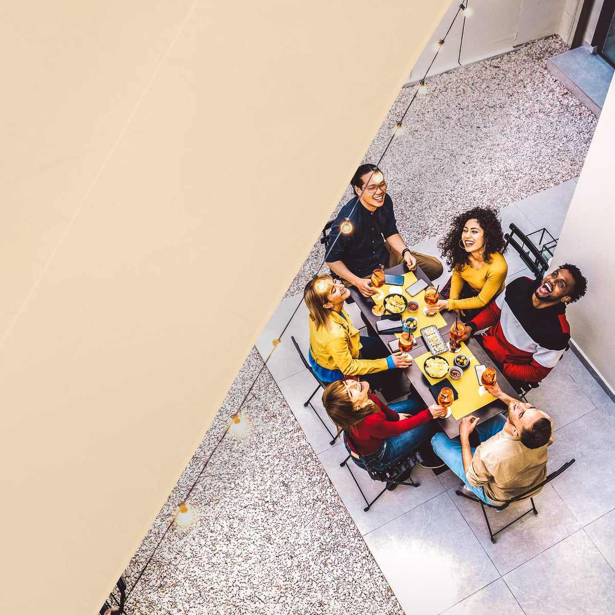Sun sail rectangular white