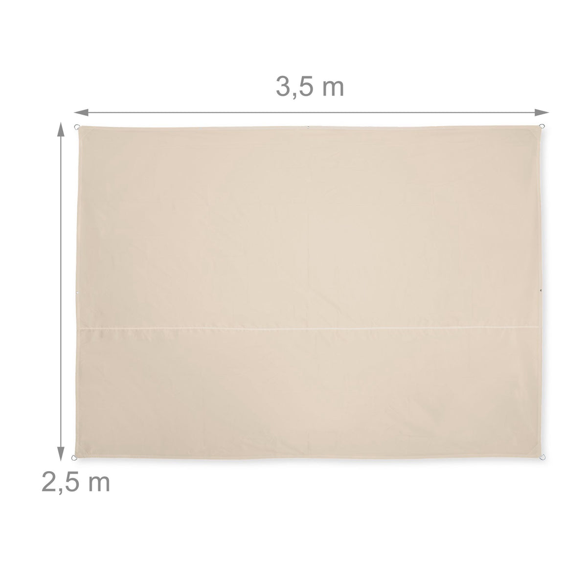 Sun sail rectangular yellow