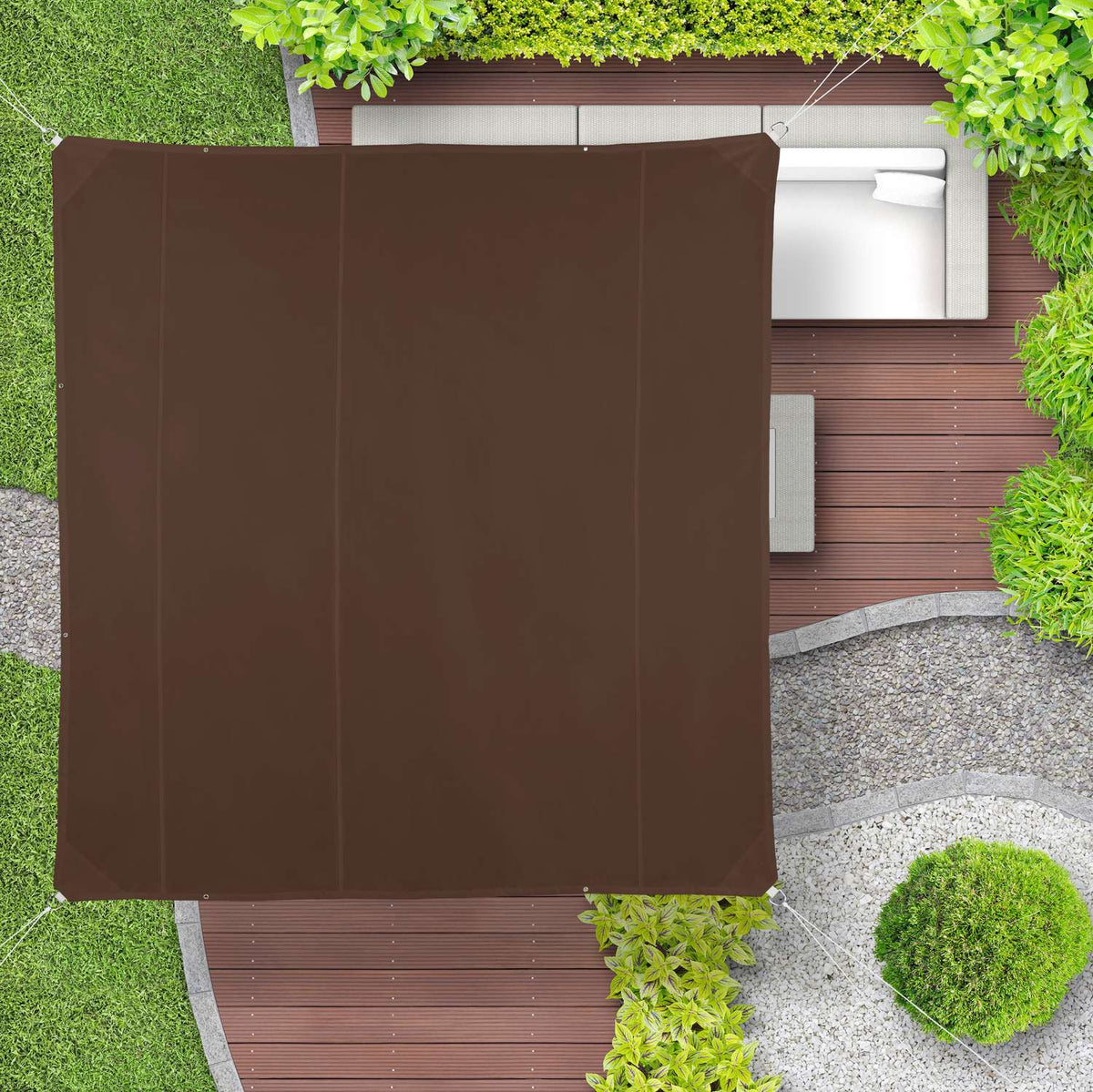 Sun sail square brown