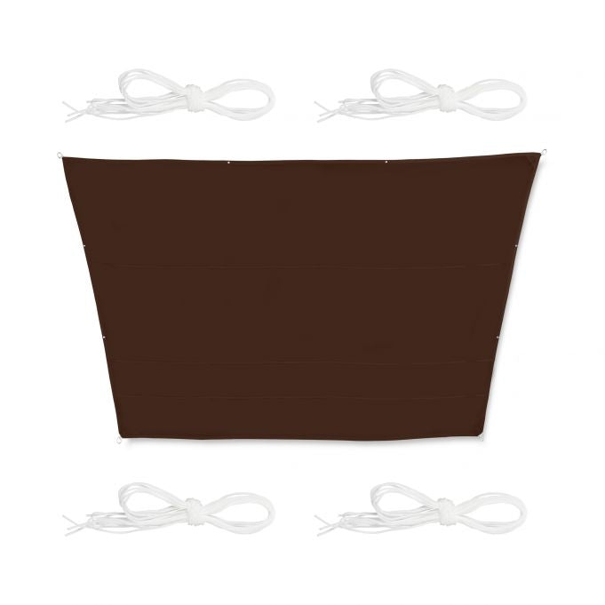 Sun sail trapezoidal brown
