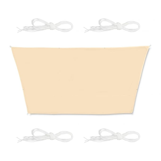 Sun sail trapezoidal white