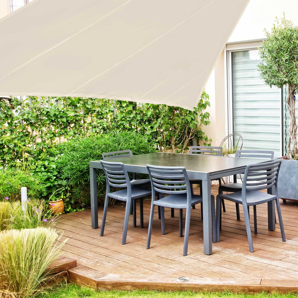 Sun sail triangular beige