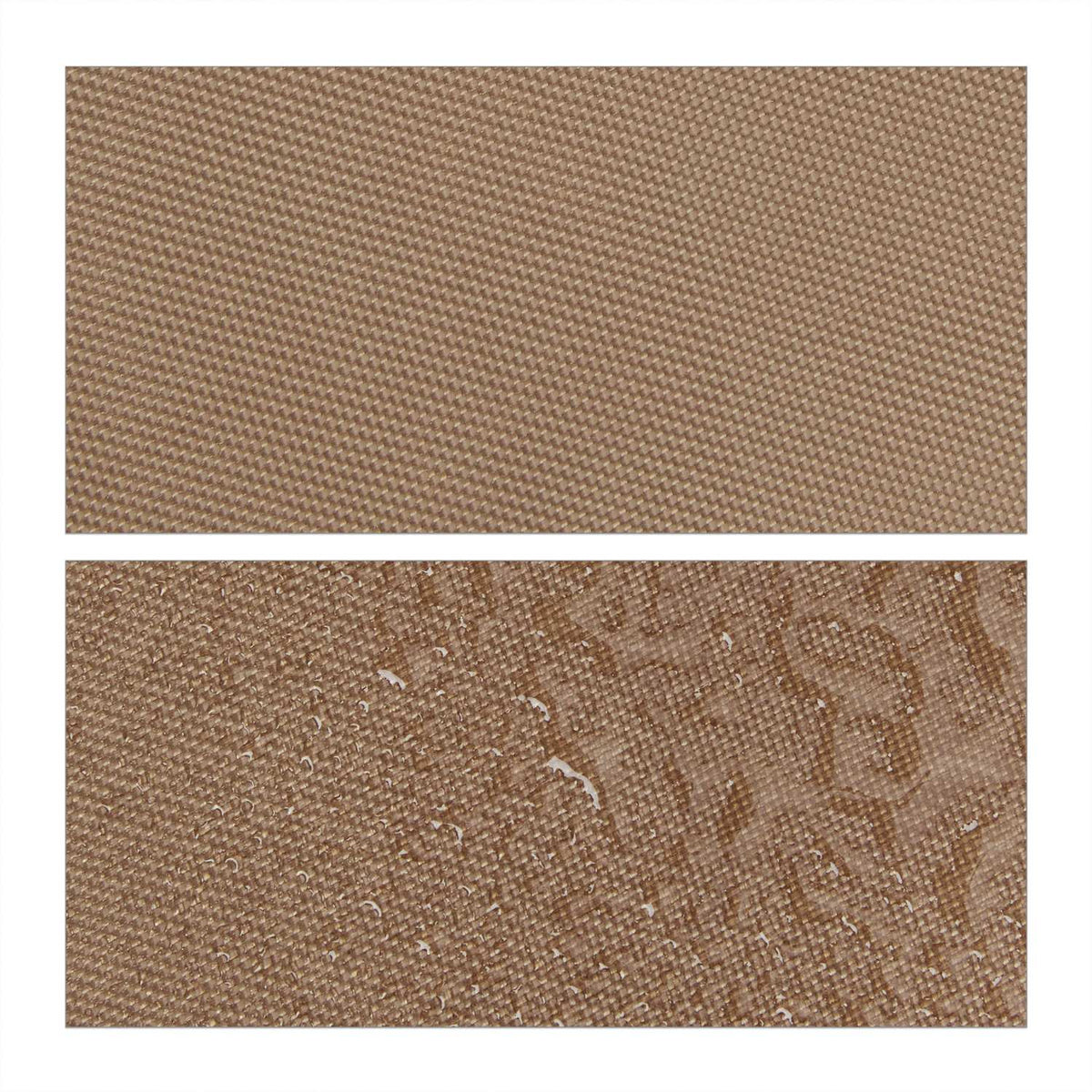 Sun sail triangular coffee brown