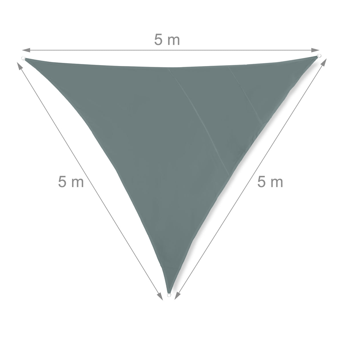 Sun sail triangular grey
