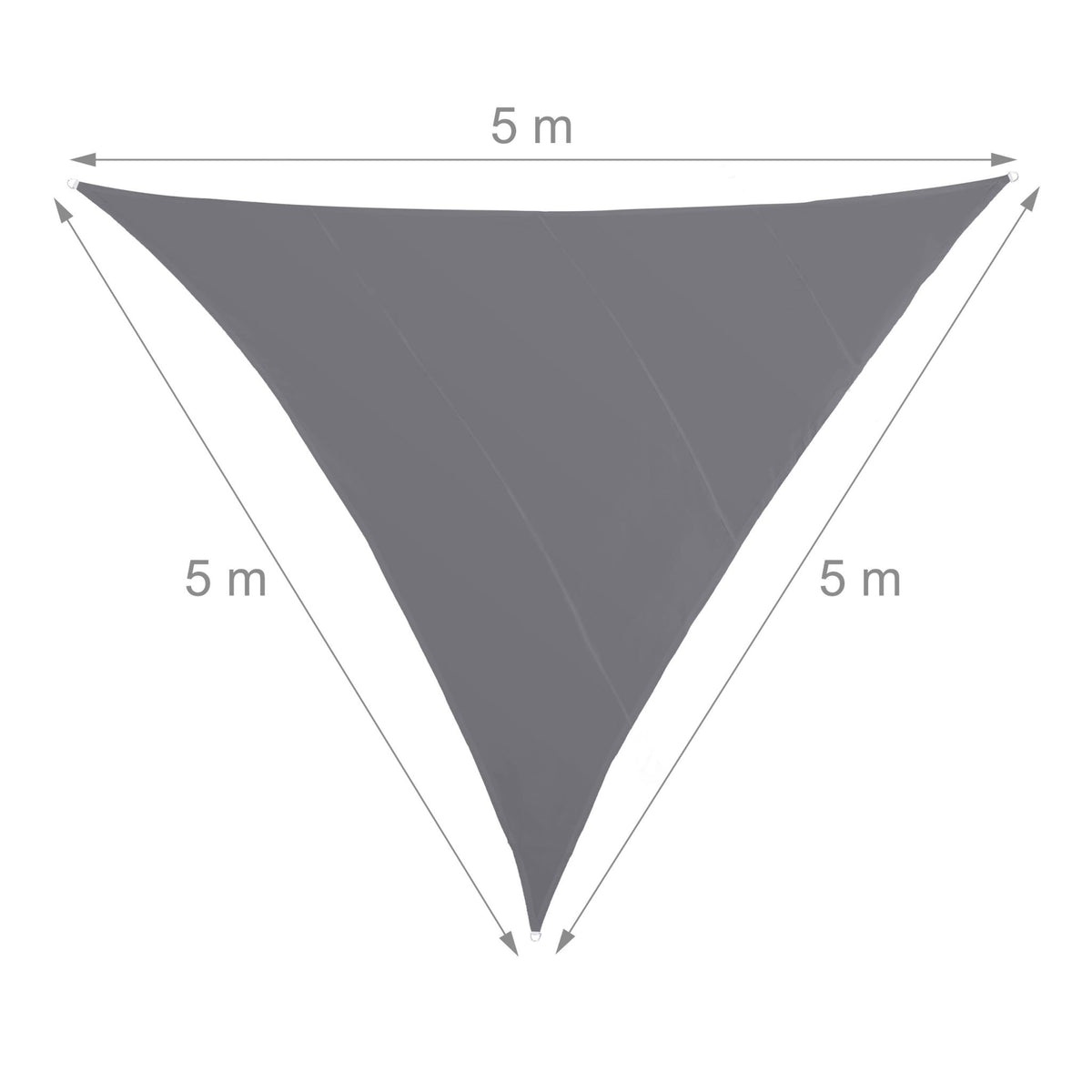 Sun sail triangular grey