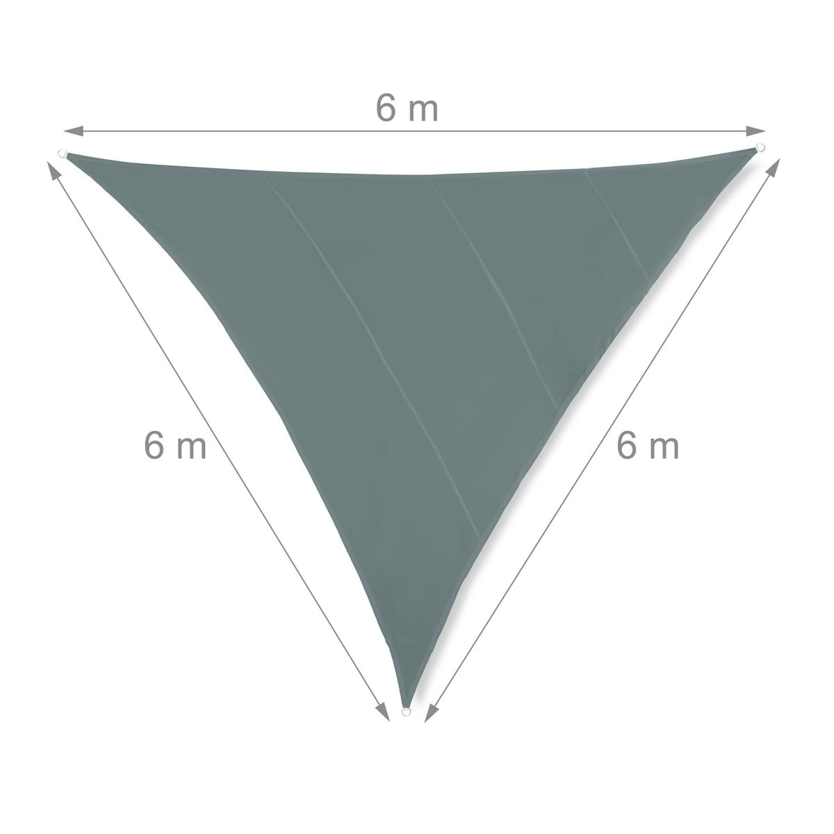 Sun sail triangular grey