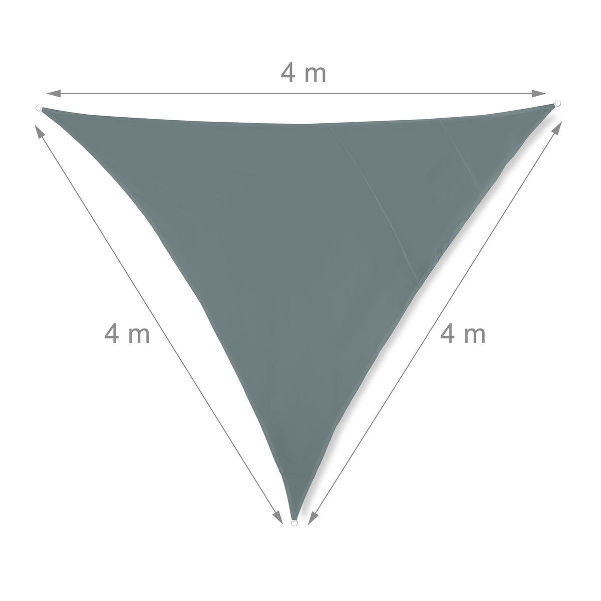 Sun sail triangular grey