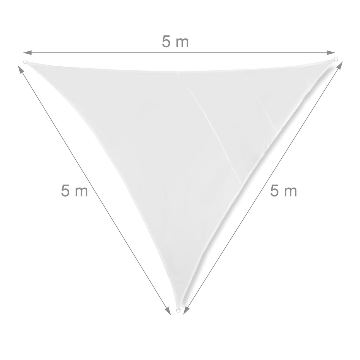Sun sail triangular white