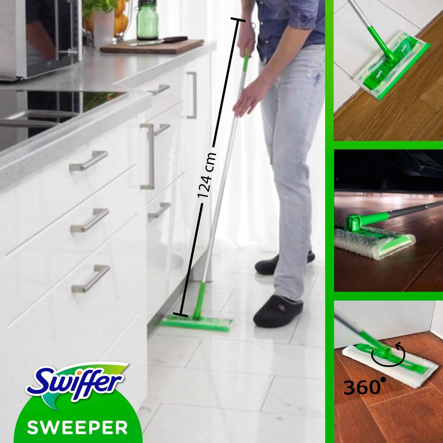 Sweeper Starter Kit 1 Cleaning mop, dry & wet