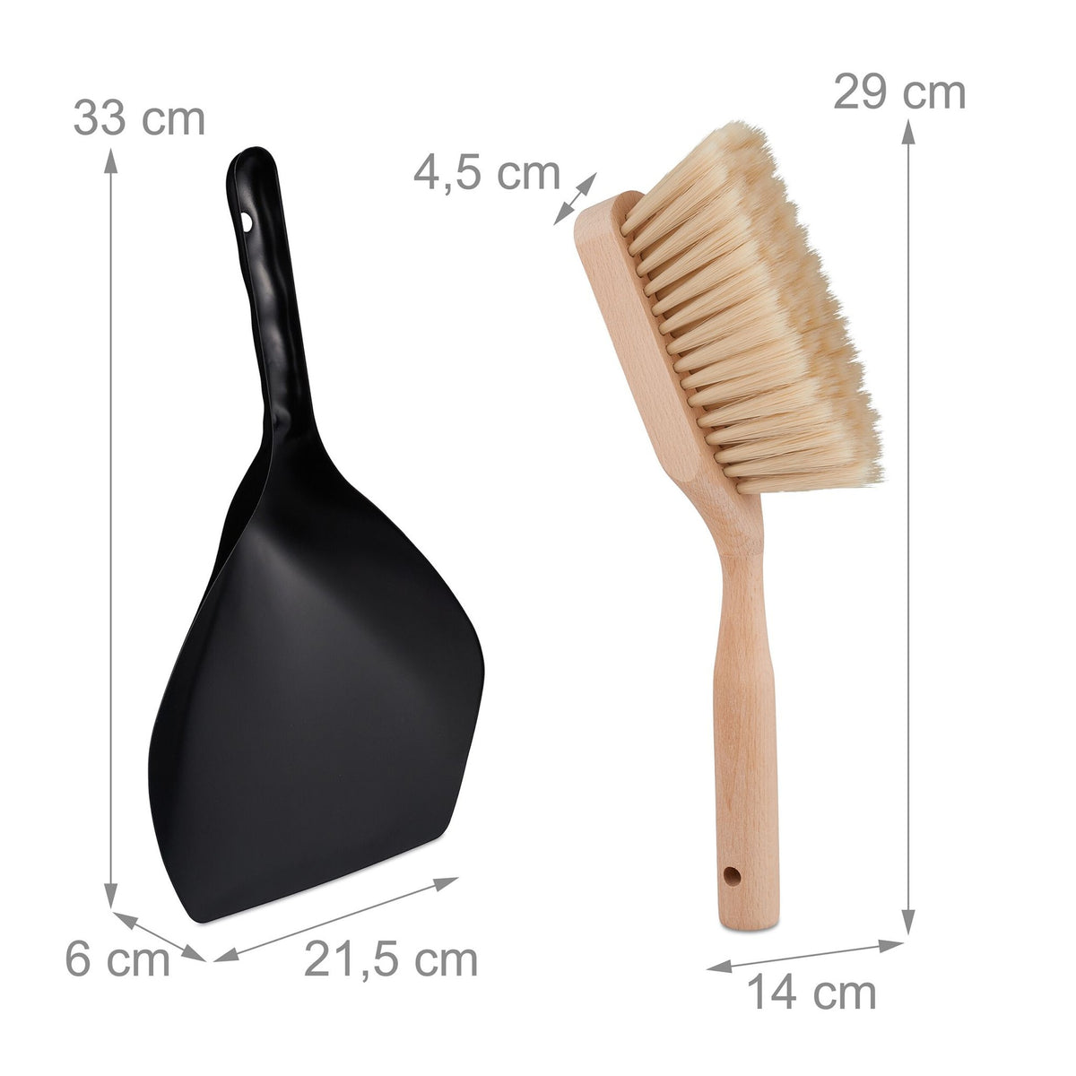 Sweeping set wood &amp; metal