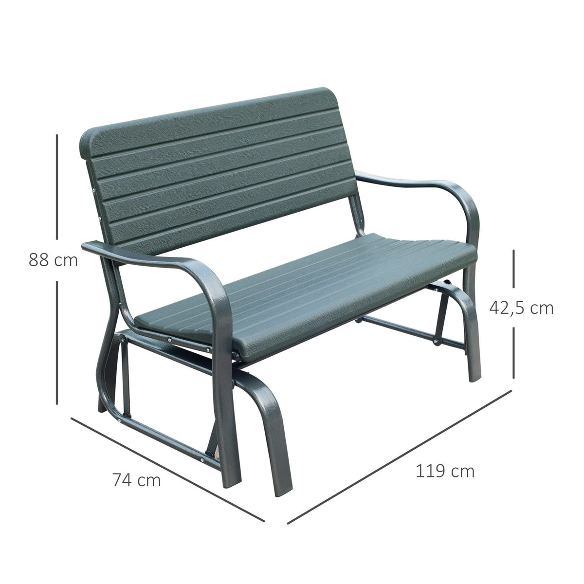 Swing Bench For The Garden Metal Garden Bench Garden Swing 2 Seater Ideal For Garden & Park