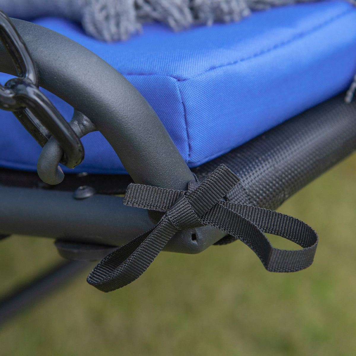 Swing Lounger Hollywood Swing Garden Lounger With Roof For 2 People Steel Blue 164 X 116 X 176Cm