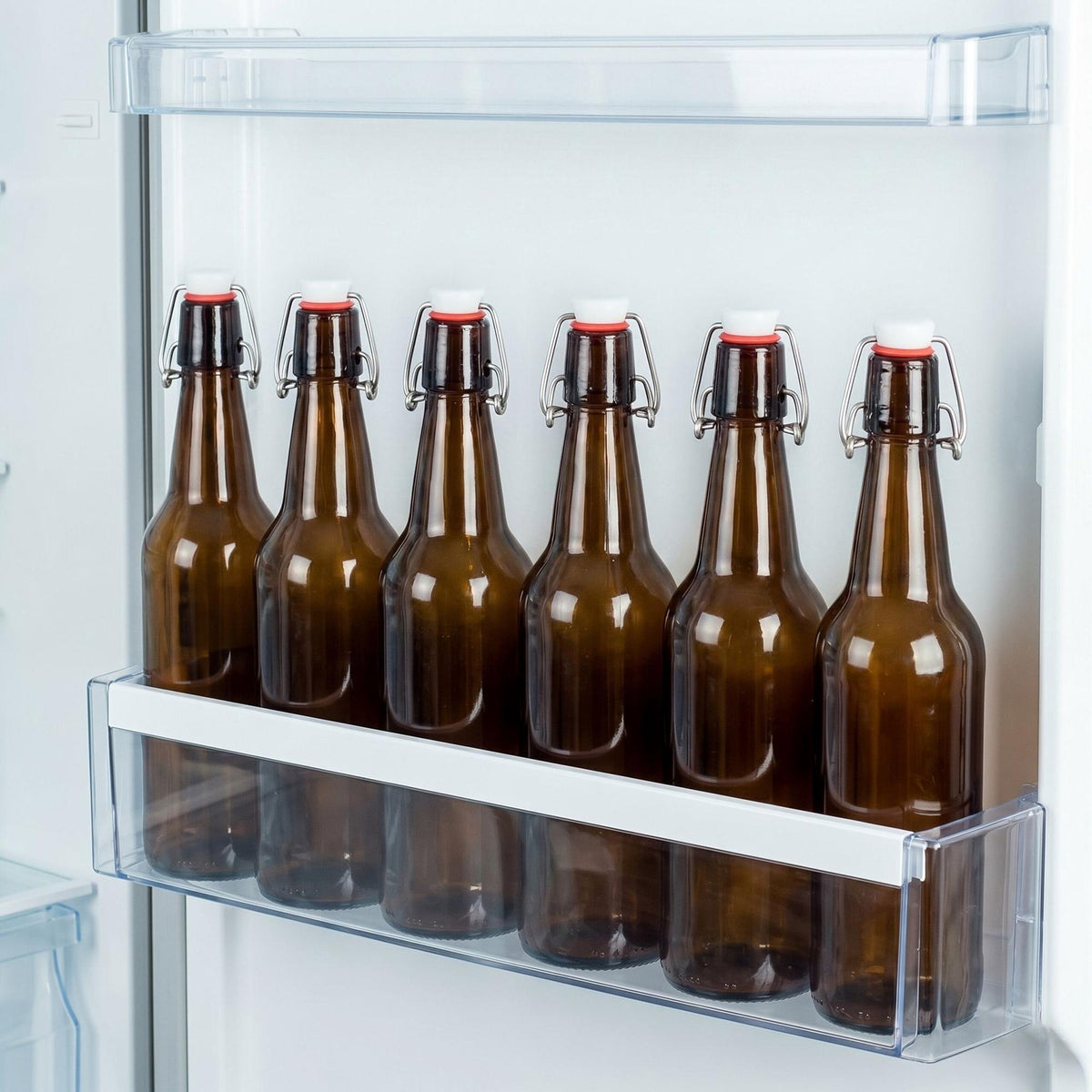 Swing-Top Glass Bottles Set Of 6 – Refillable, Airtight