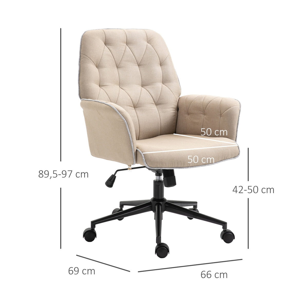 Swivel Chair Office Chair Height Adjustable Ergonomic Rocker Function Foam