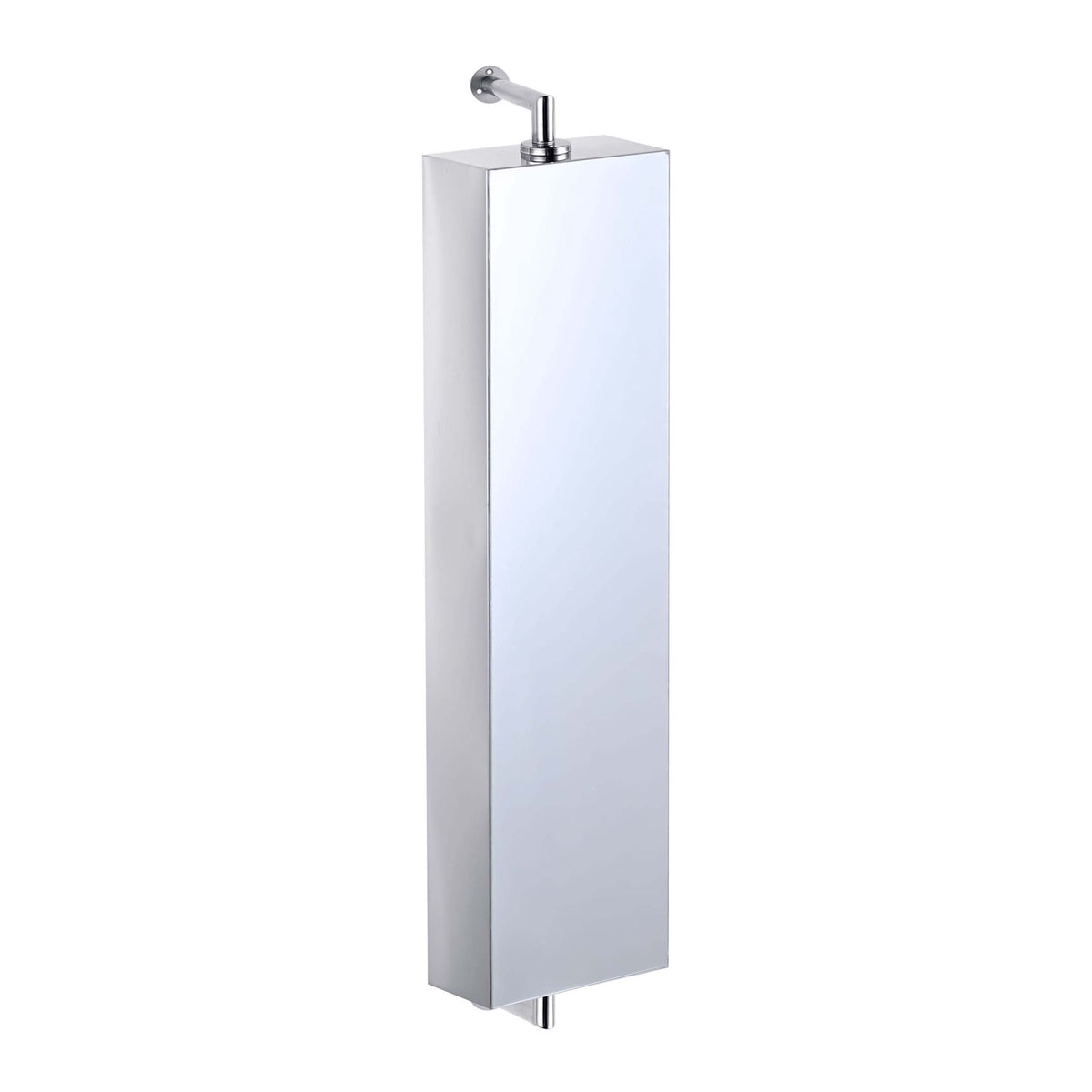 Swivel Mirror Cabinet, Stainless Steel, Wall-Mounted