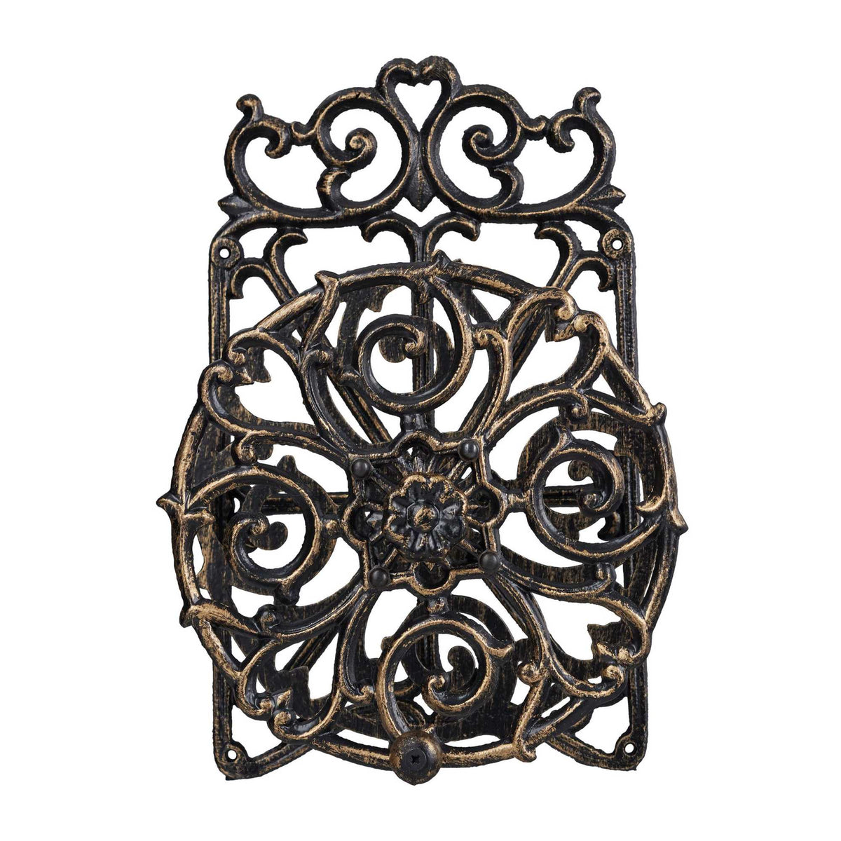 Swivel cast iron hose holder
