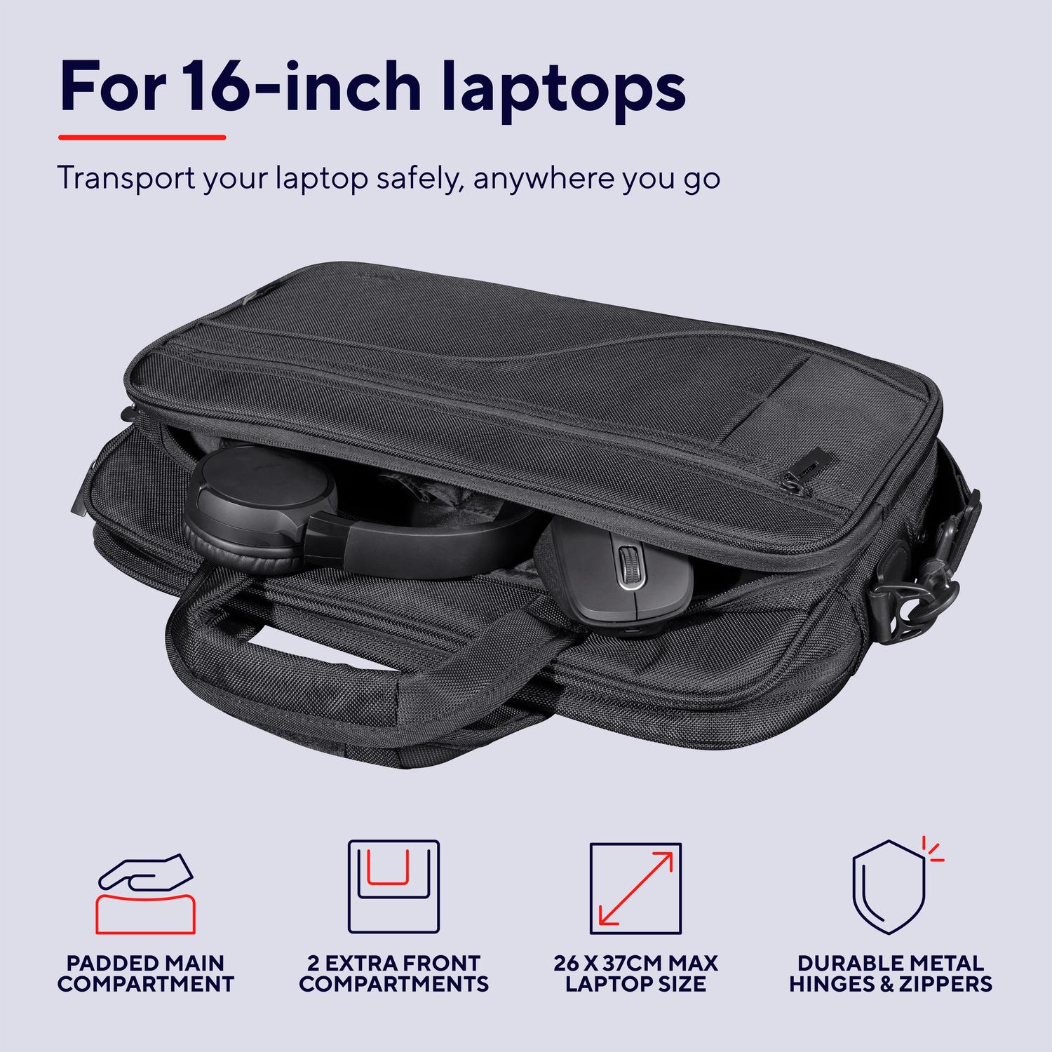 Sydney Laptop bag 16" Eco-friendly Black