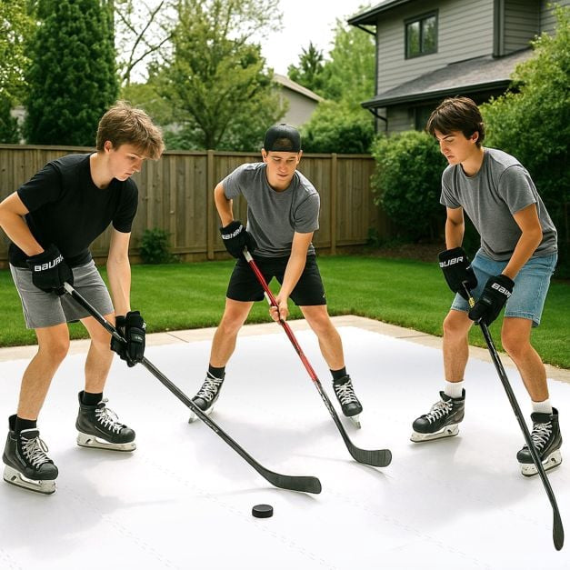 Synthetic Ice Tiles 10-Pack, UHMW-PE, 46.5 cm