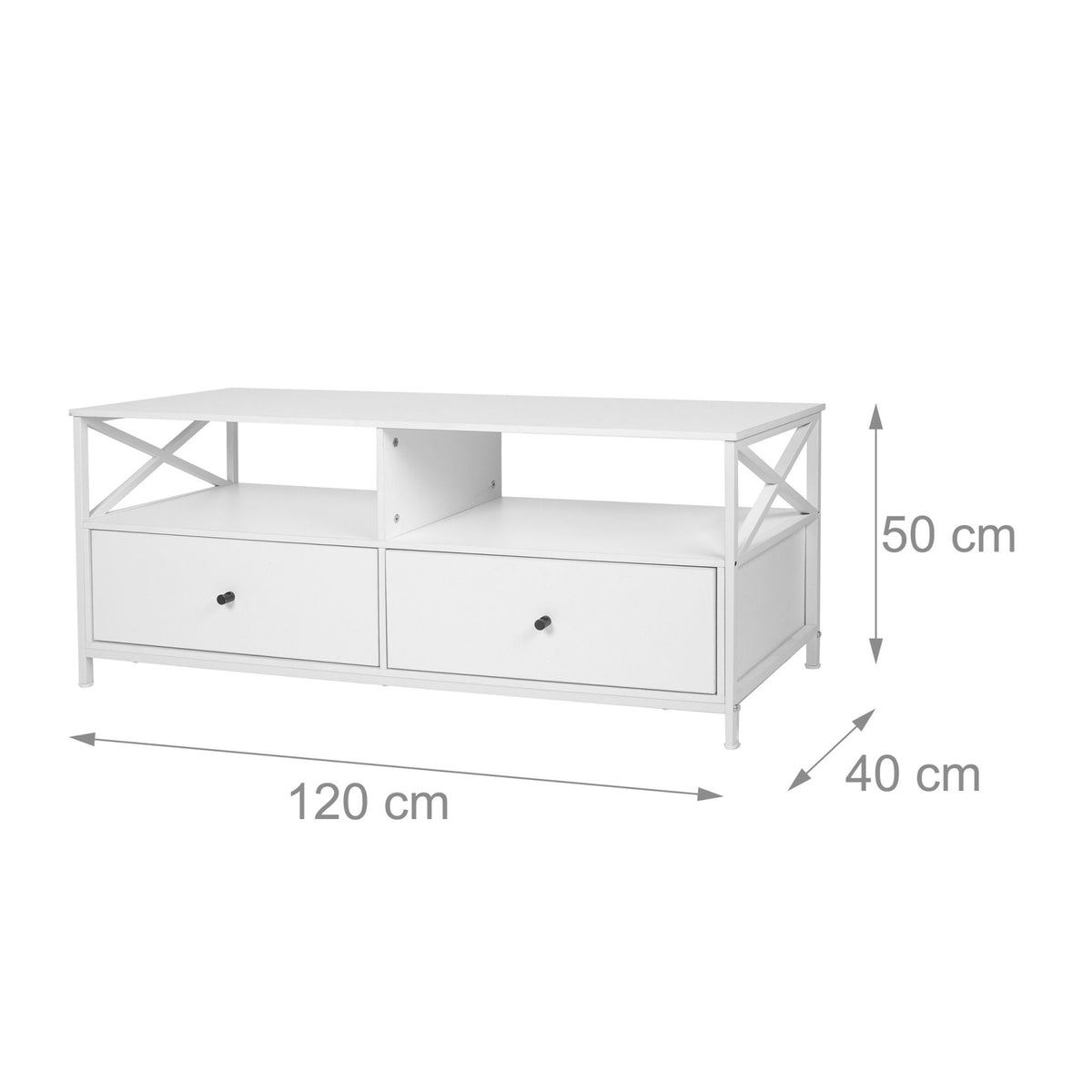 TV Cabinet with Drawers for TVs Up to 55 Inches