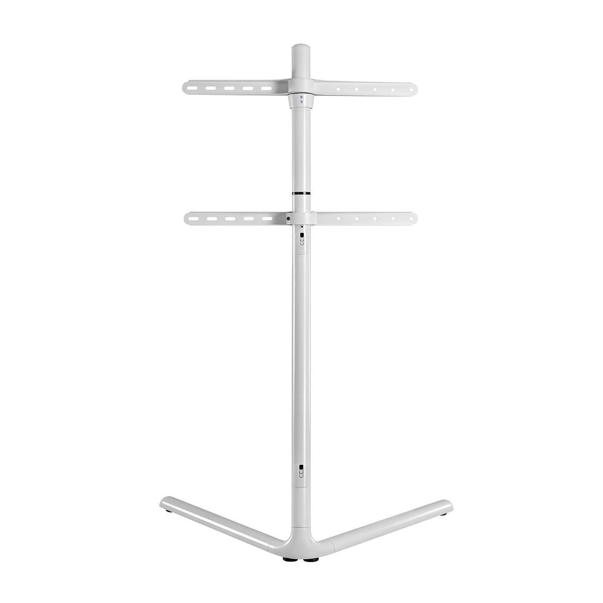 TV Floor Stand | 49 - 70 " | Maximum supported screen weight: 40 kg | V-shape Design | Anti-tip strap | Snap-lock | Aluminium / Steel | White