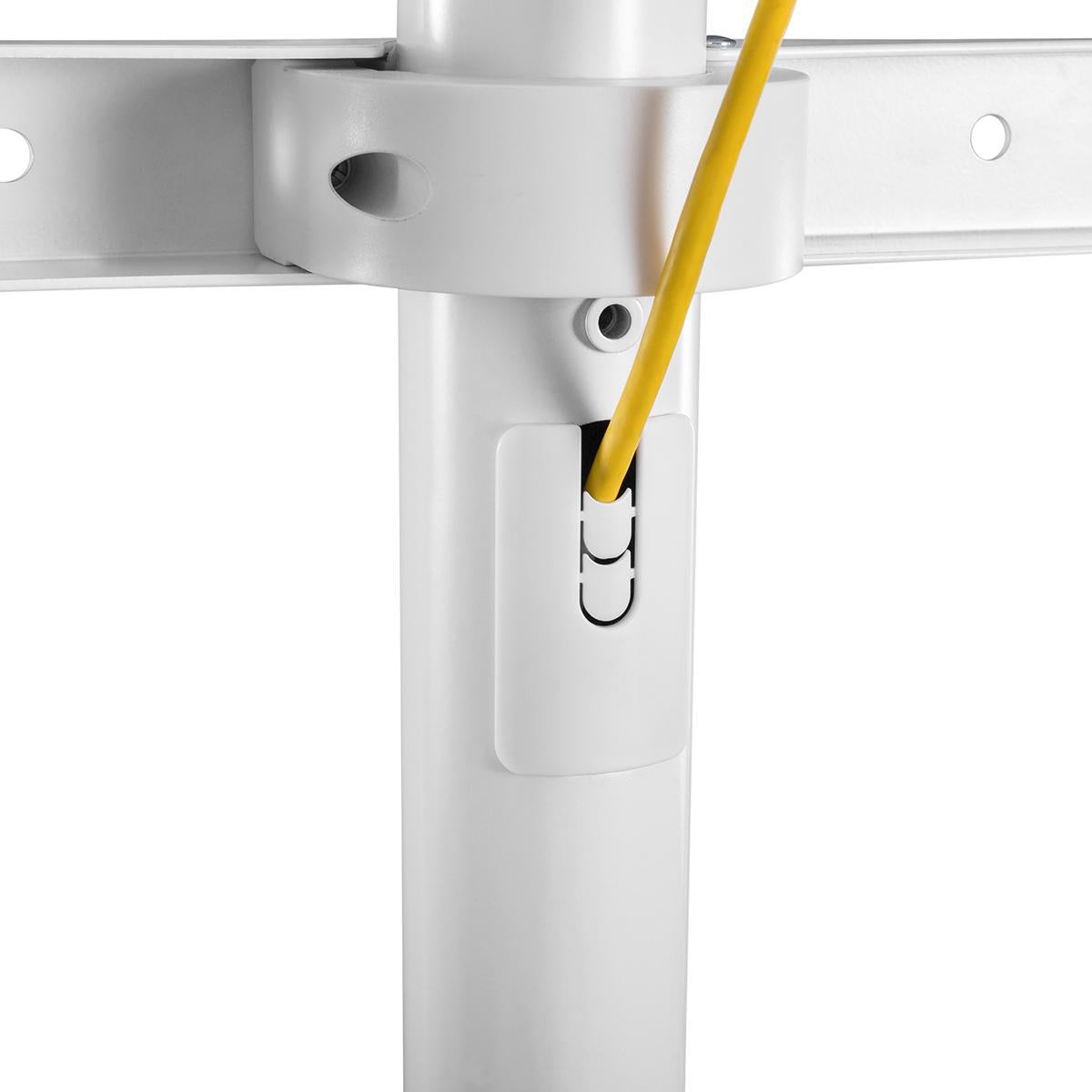 TV Floor Stand | 49 - 70 " | Maximum supported screen weight: 40 kg | V-shape Design | Anti-tip strap | Snap-lock | Aluminium / Steel | White