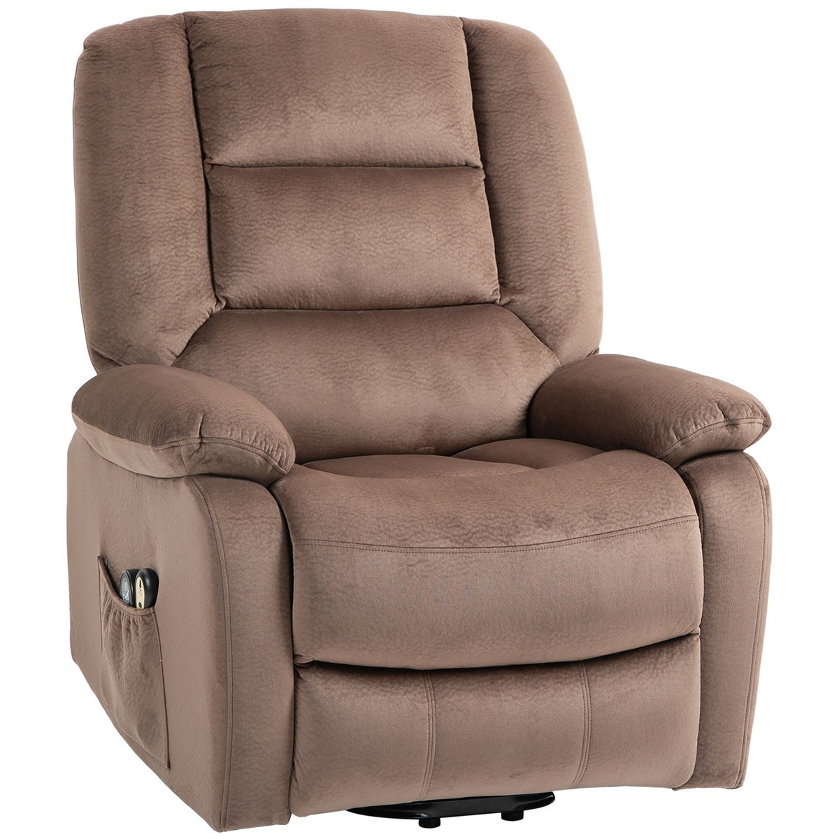 TV chair with stand-up aid, electric relaxation chair, with massage function, reclining function, heat function, polyester, 90x93x110cm