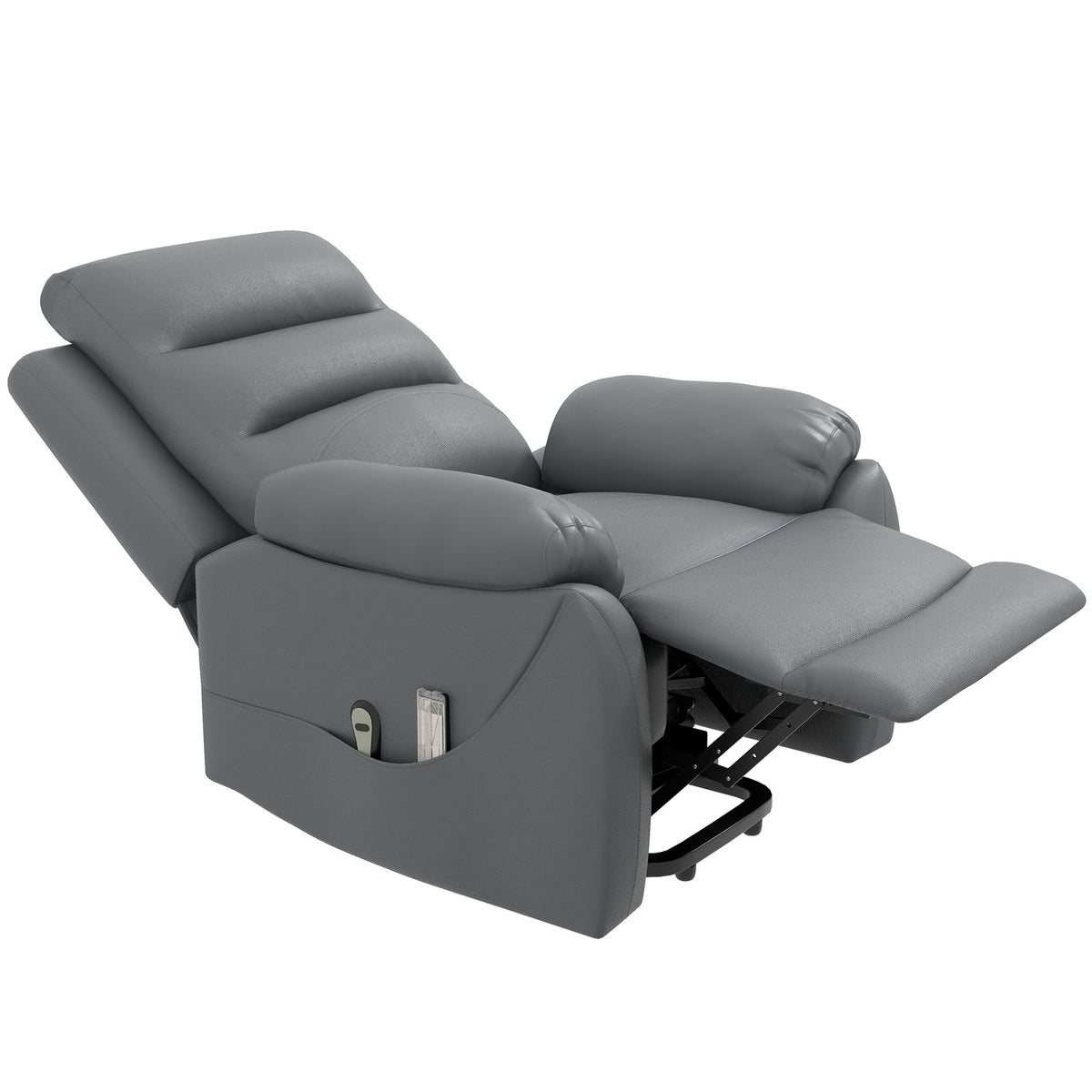 TV chair with stand-up aid, up to 180 kg, electric relaxation chair with reclining function, vibration massage, TV chair with remote control