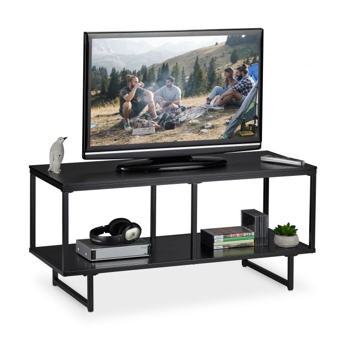 TV low counter MDF in black
