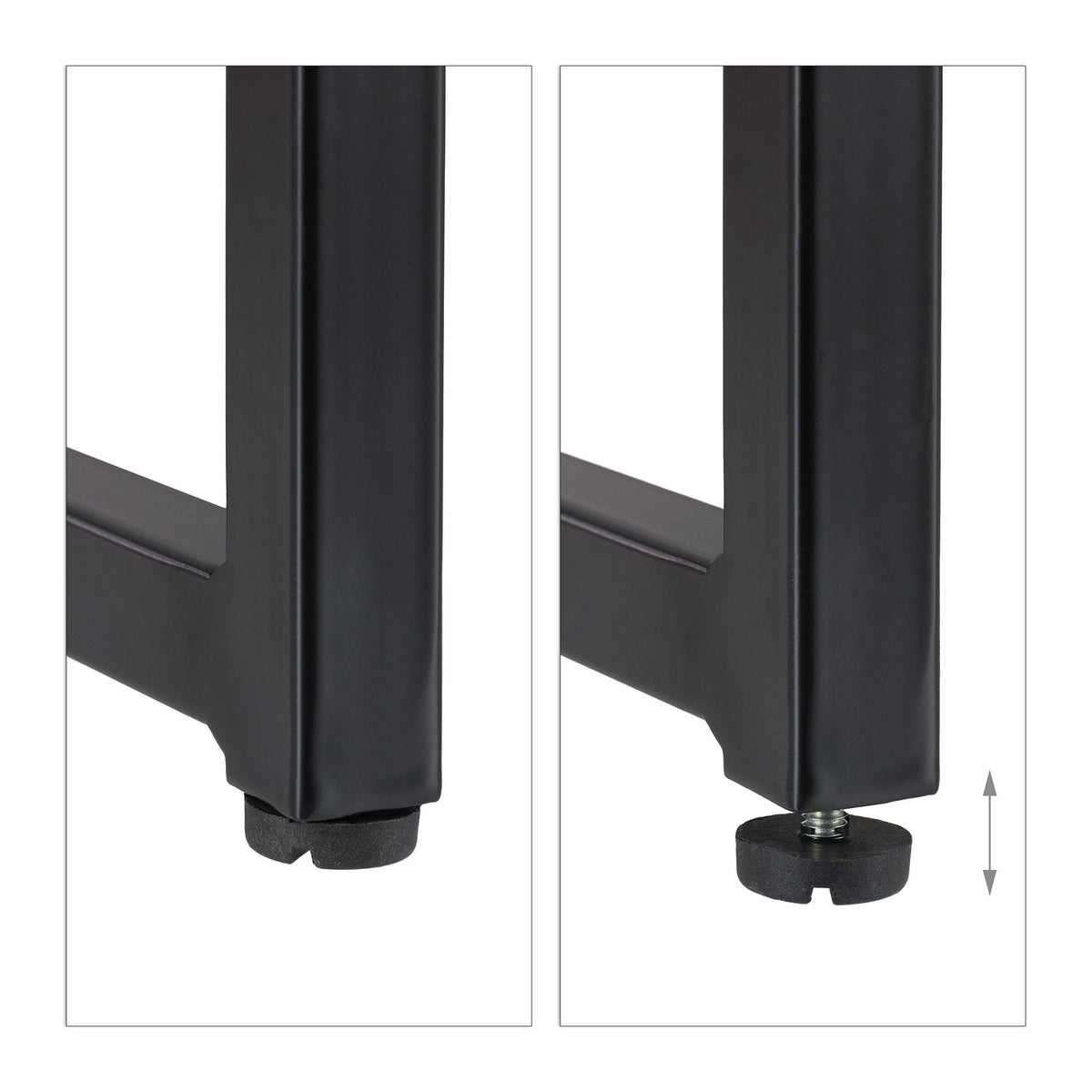 TV low counter MDF in black