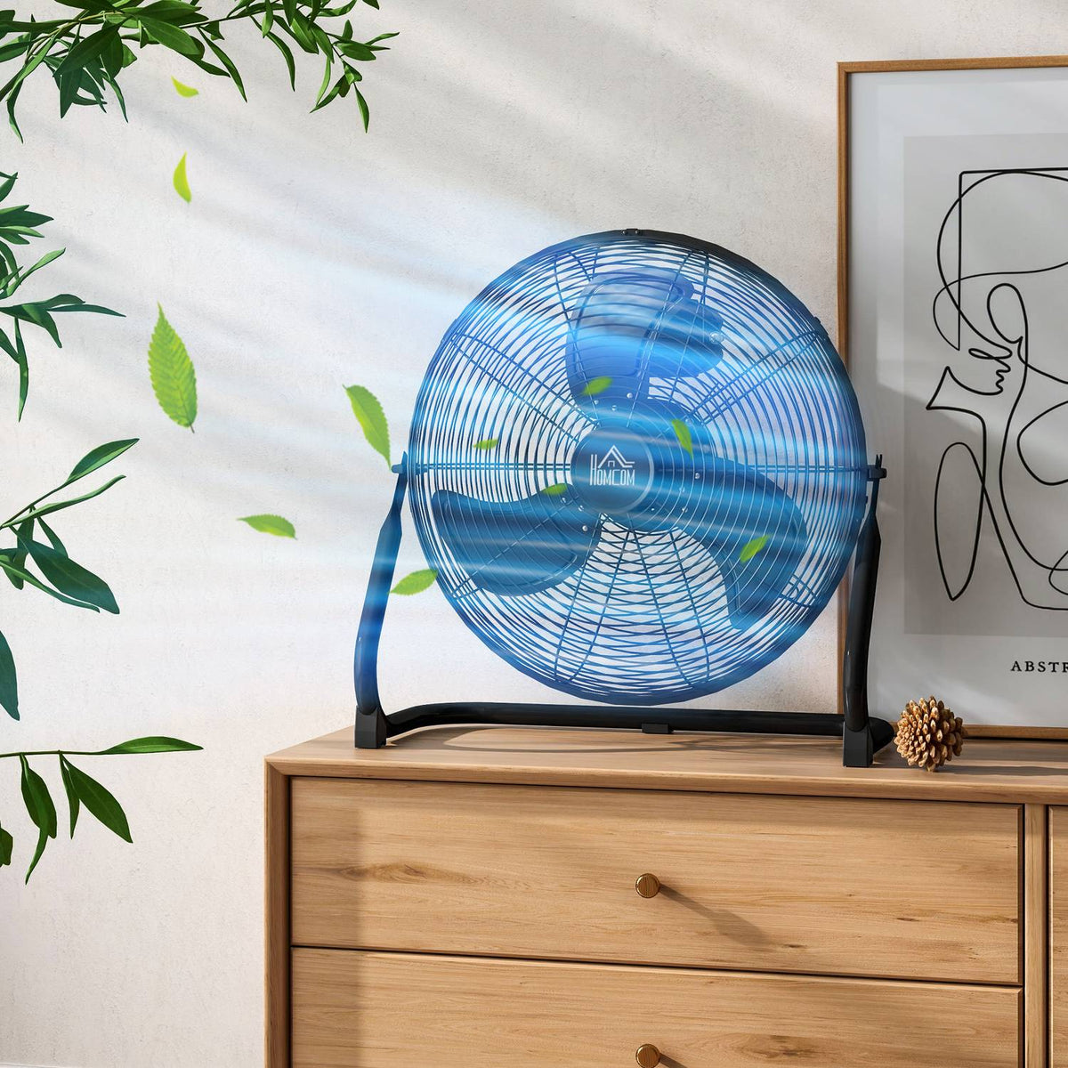 Table Fan Electric Fan with 3 Speed Levels, 120° Adjustable Angle for Home, Office, Bedroom, Black |