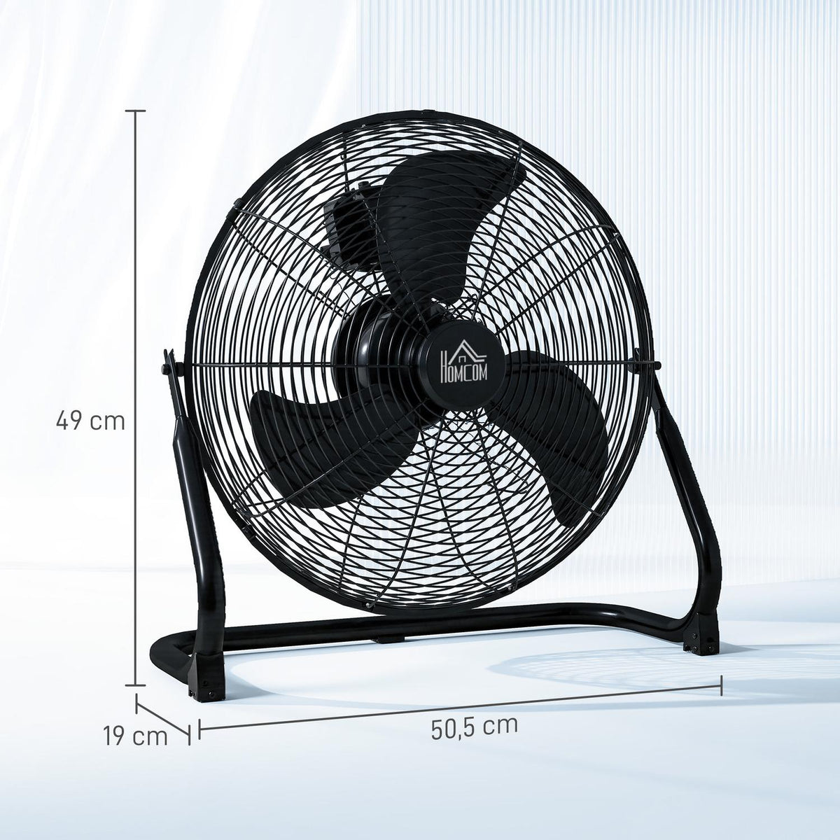 Table Fan Electric Fan with 3 Speed Levels, 120° Adjustable Angle for Home, Office, Bedroom, Black |