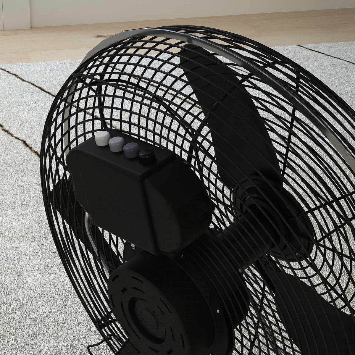 Table Fan Electric Fan with 3 Speed Levels, 120° Adjustable Angle for Home, Office, Bedroom, Black |
