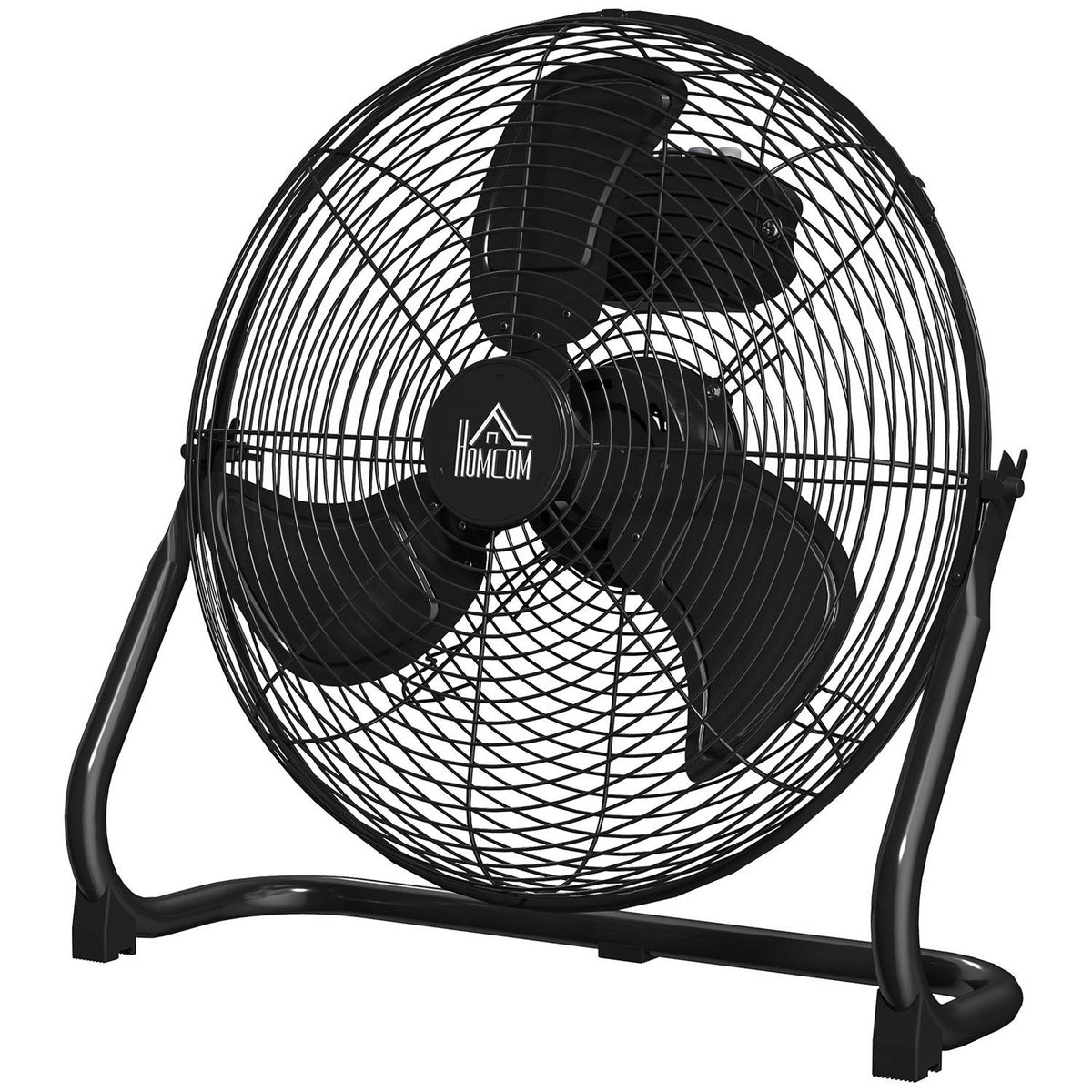Table Fan Electric Fan with 4 Speed Levels, 120° Adjustable Angle for Home, Office, Bedroom, Black