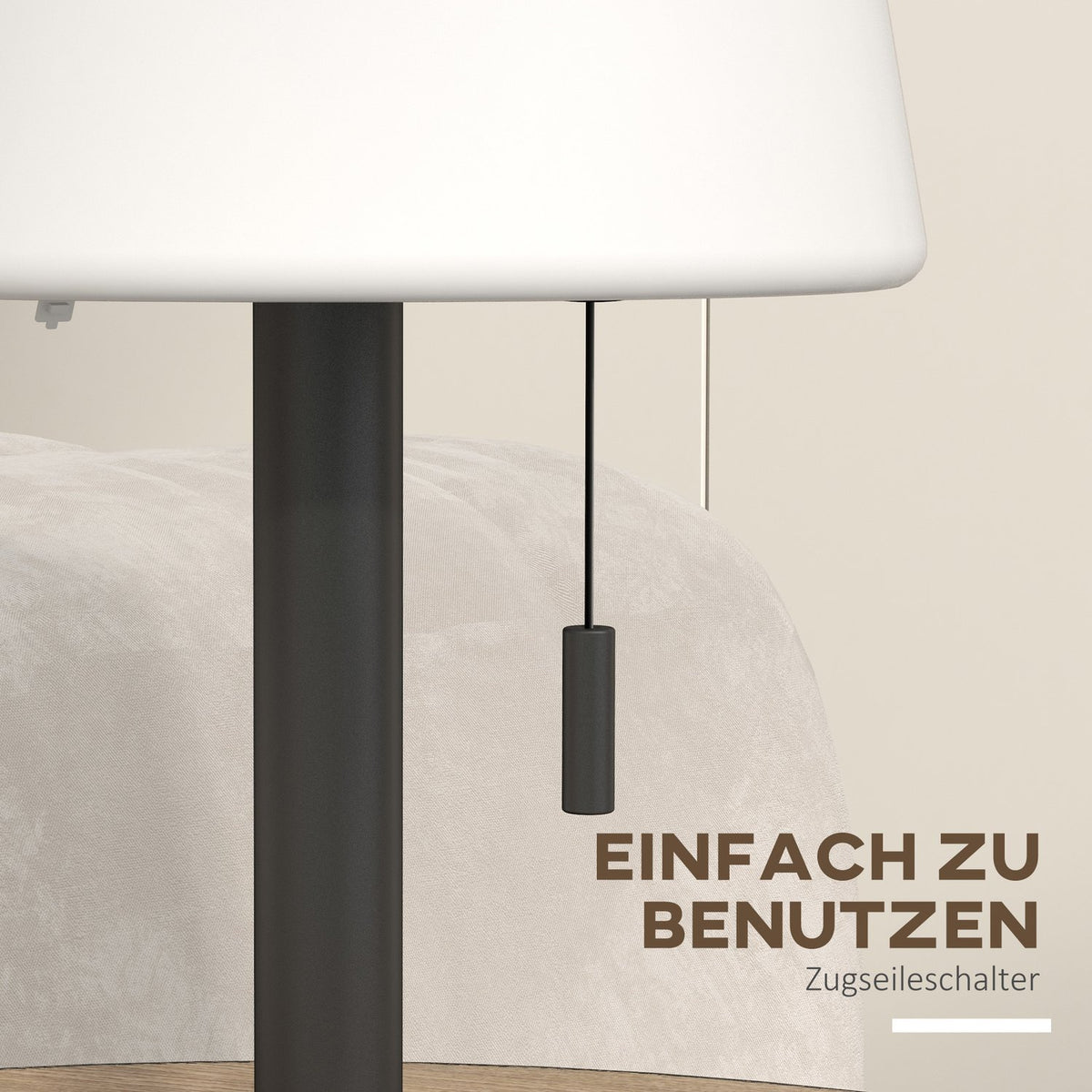 Table Lamp Usb Rechargeable Led Table Lamp, Dimmable, Bedside & Desk Lamp, Ip44, Indoor & Outdoor, Black+White