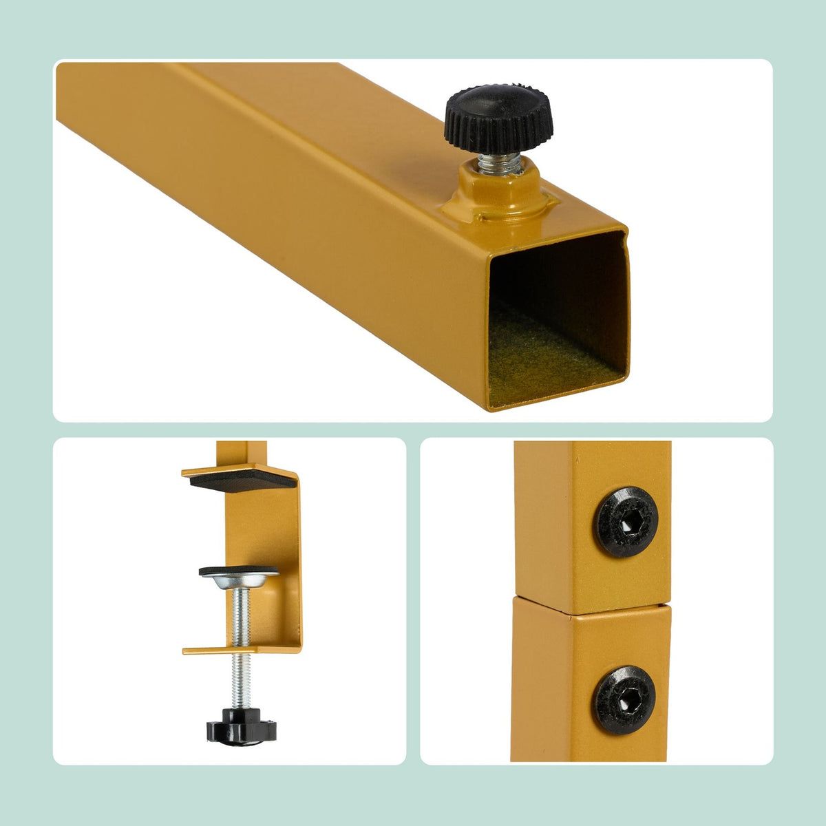 Table Rod Stand with 2 Rails for Decorations