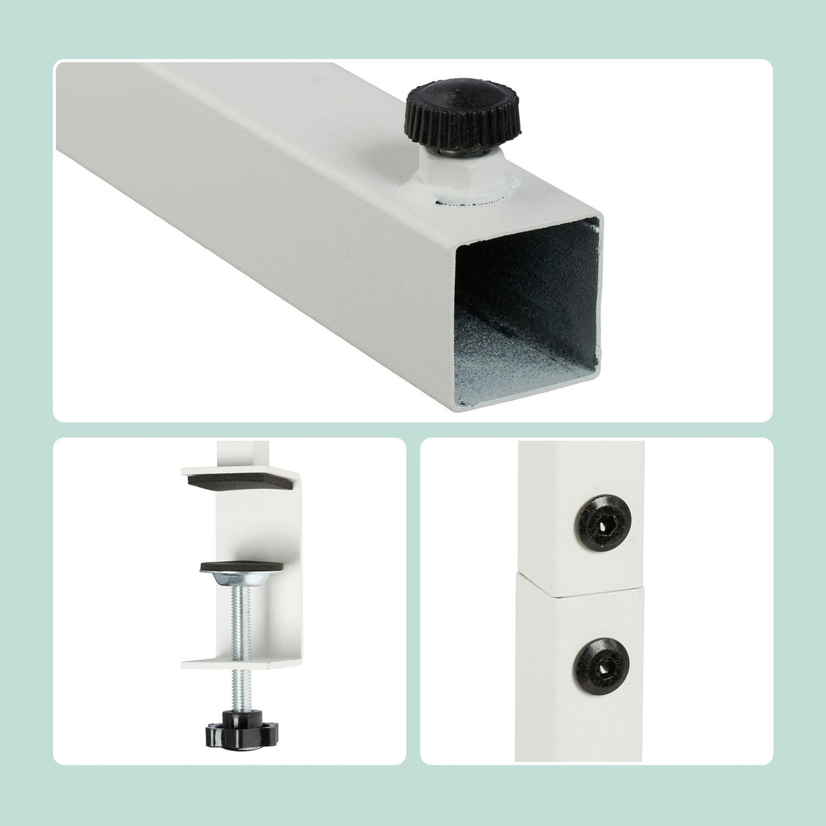 Table Rod Stand with Adjustable Rails for Decorations
