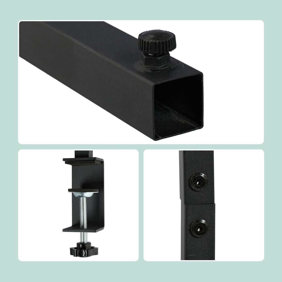 Table Rod Stand with Clamps for Decorations
