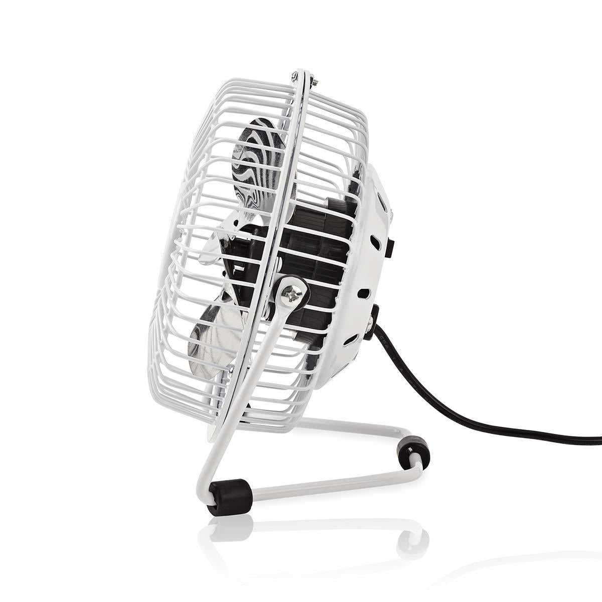 Table fan | USB Power | Diameter: 100 mm | 3 W| 1-Speed | White
