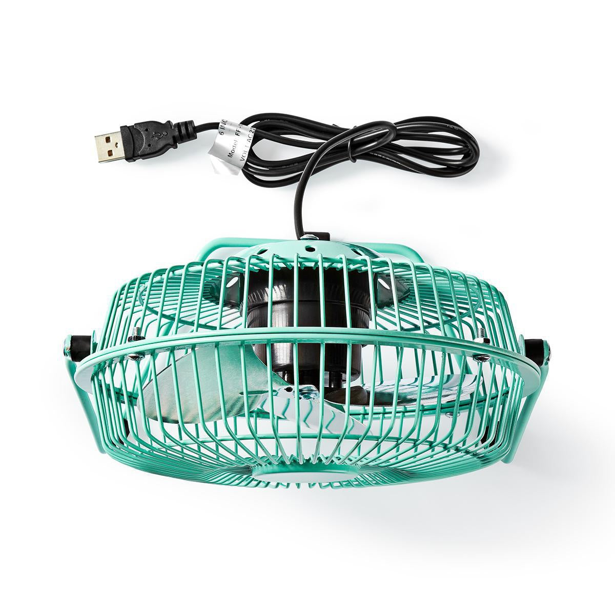 Table fan | USB Power | Diameter: 150 mm | 3 W| 1-Speed | Turquoise