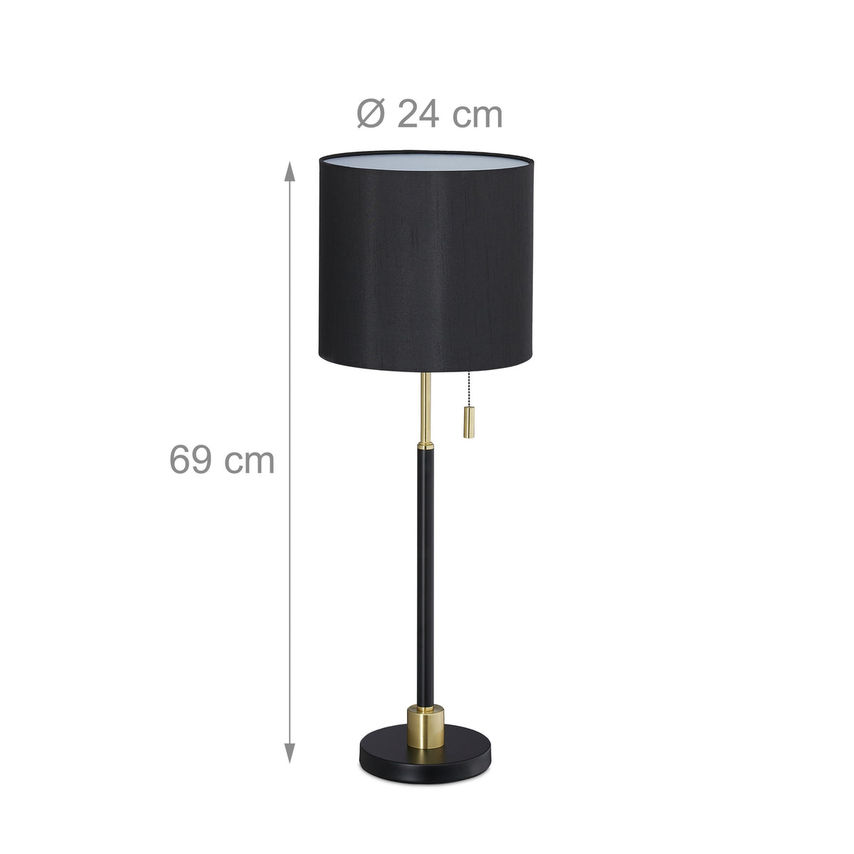 Table lamp with pull switch