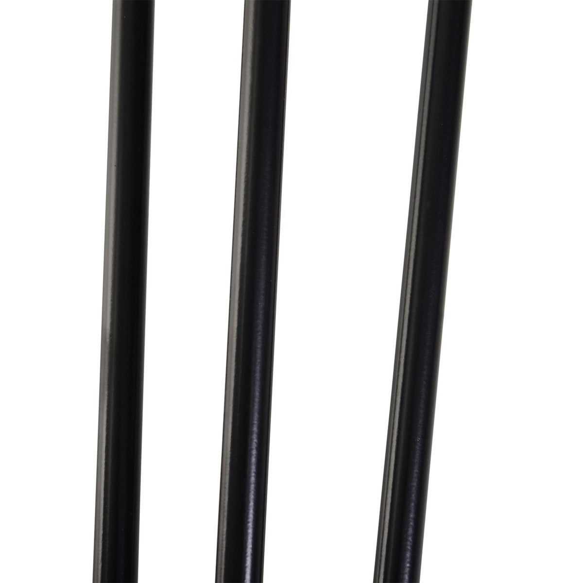 Table legs, set of 4 table feet, furniture feet made of steel table frame with fork design for coffee table, dining table, black, 12 x 12 x 72 cm