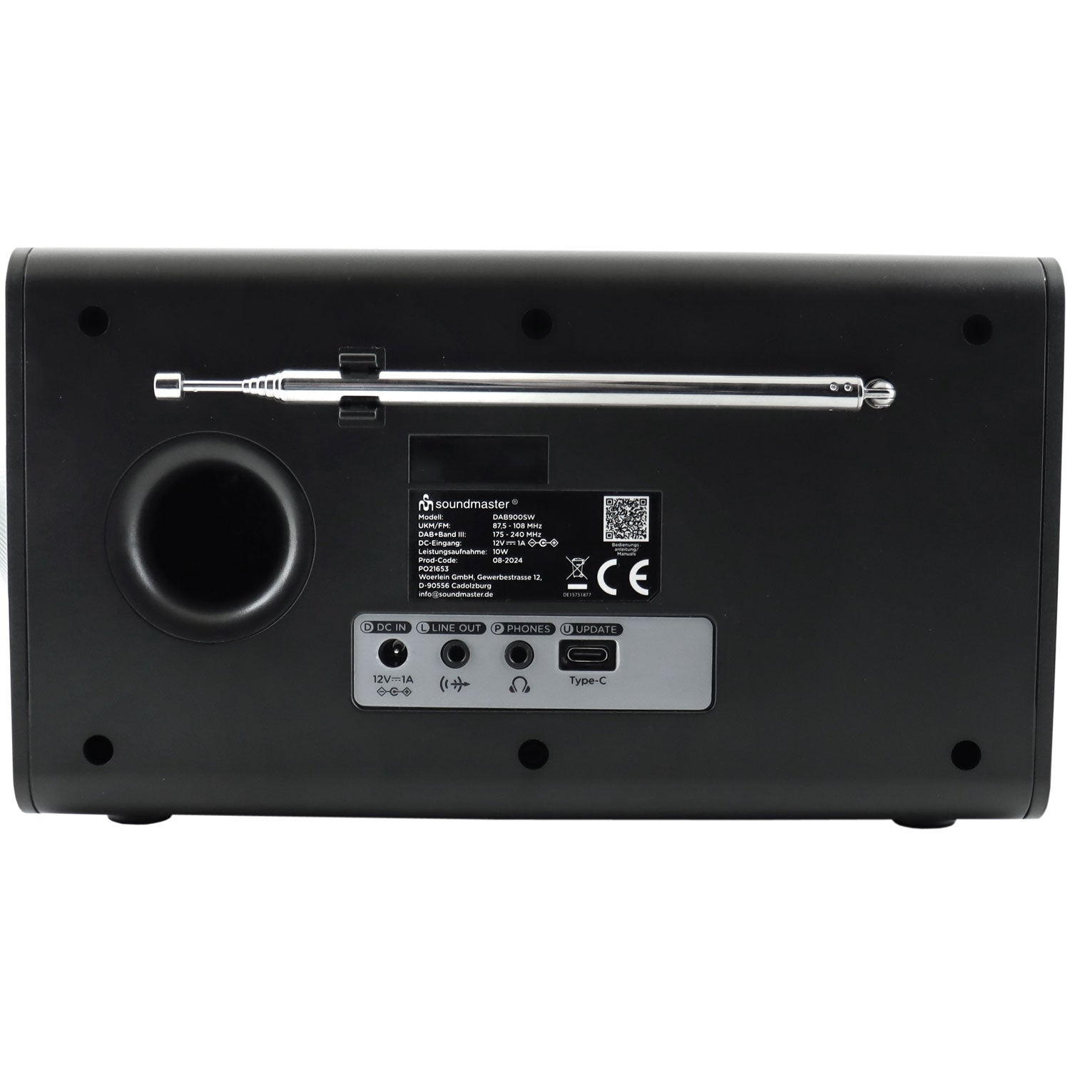 Table radio Color display Preset buttons DAB900SW Black