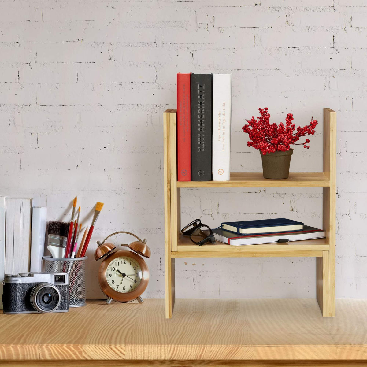 Table shelf in bamboo