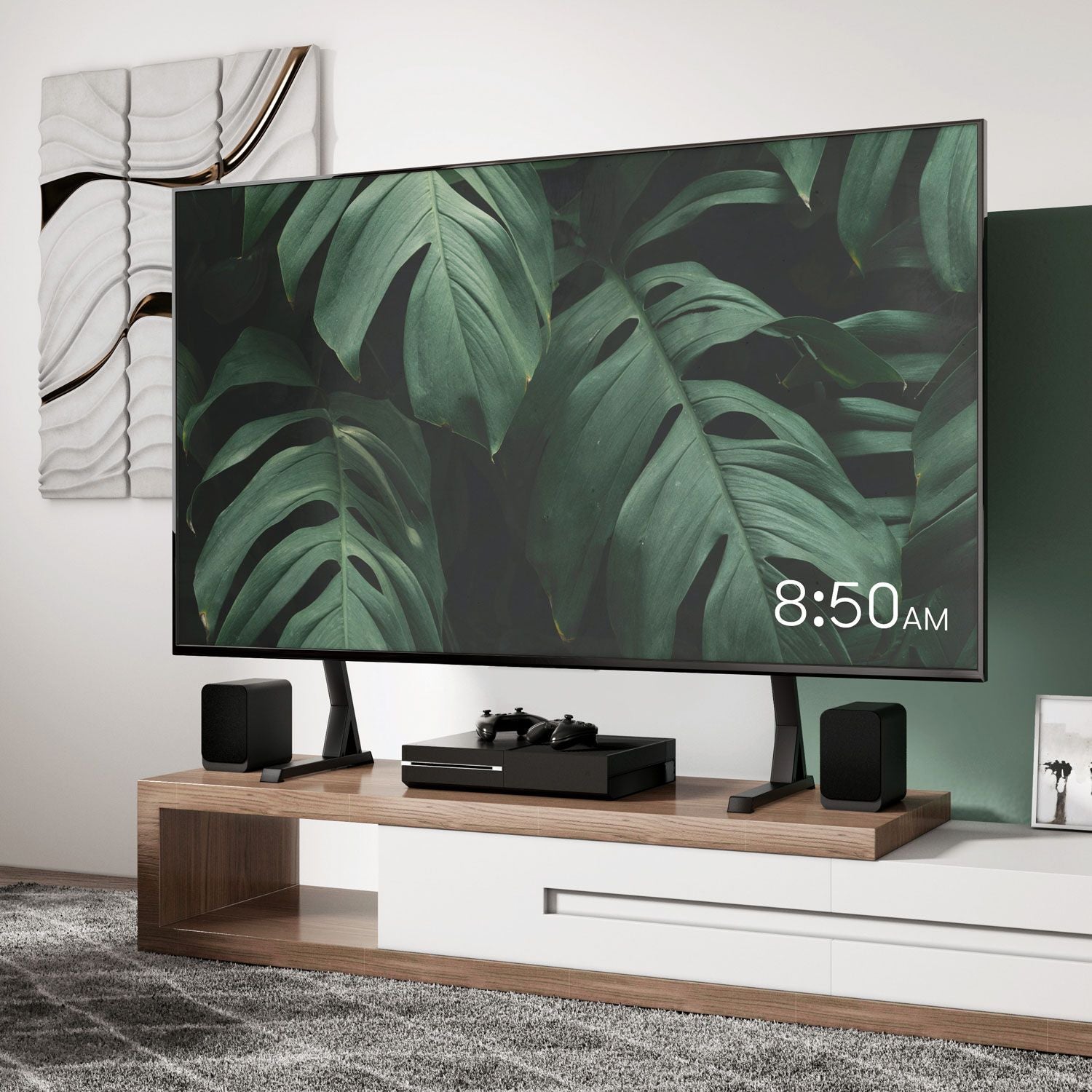 Table stand for TV 45"-90" max 60kg Black
