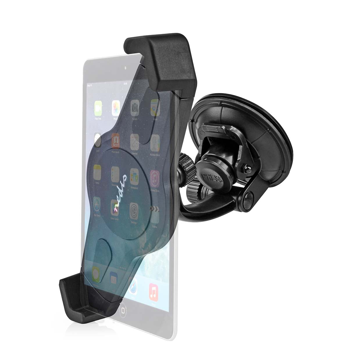Tablet Car Holder | Max. Screen Size Compatibility: 12" | Car Mounted at Window and Headrest | Jussable