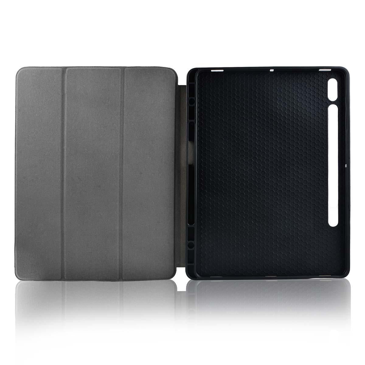 Tablet Folio Case | Galaxy Tab S7 | Auto-wake function | Black / Grey | Polycarbonate / TPU