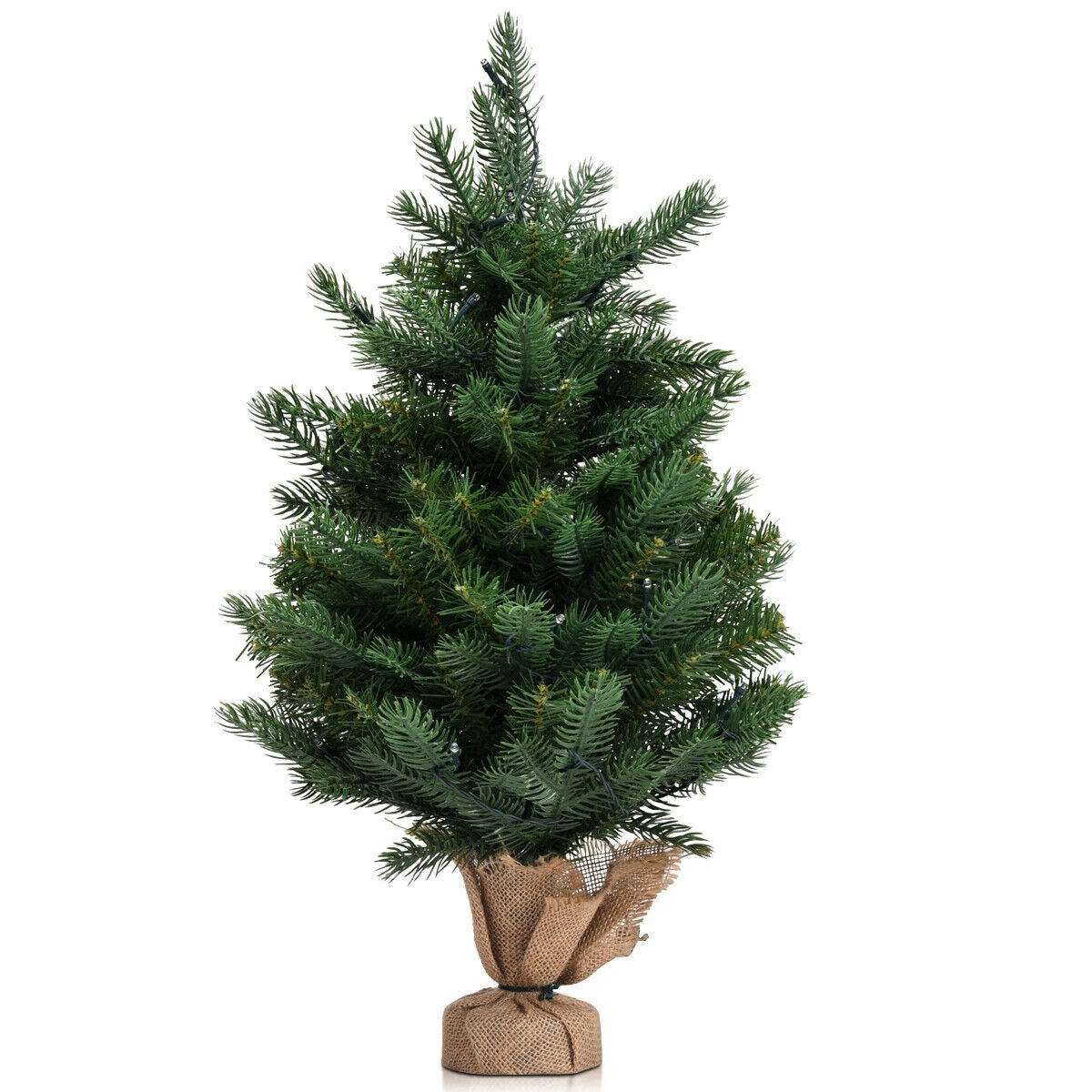 Tabletop Artificial Christmas Tree, 24-Inch, 35 LED, Timer