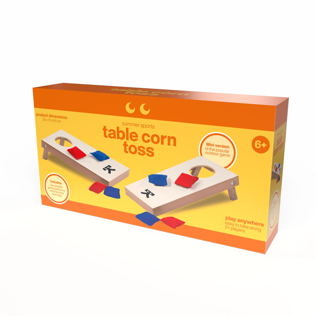 Tabletop Corn Toss Game Set with 2 Boards and 8 Bean Bags