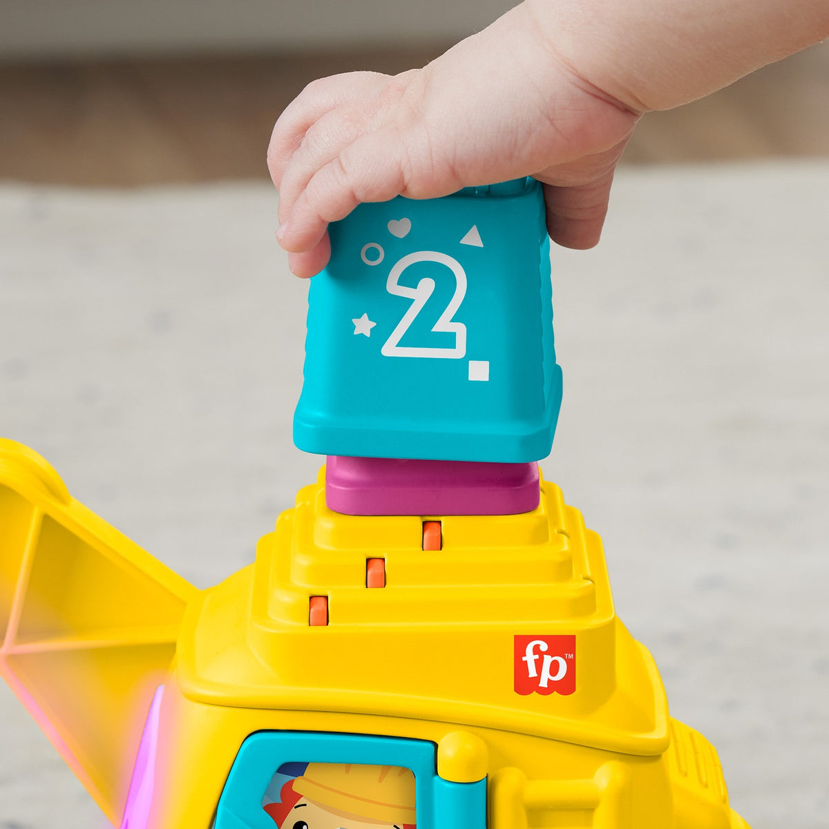 Talking Excavator Toy, Teaches Numbers & Shapes, 9m+