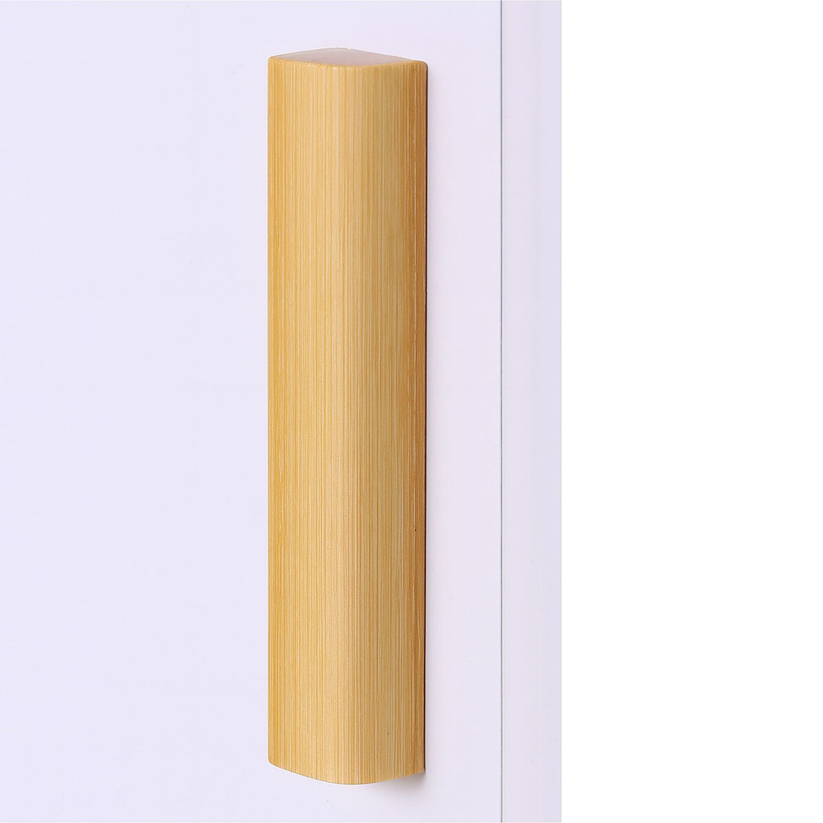 Tall Bathroom Cabinet, Door & 3 Shelves, Bamboo Accents